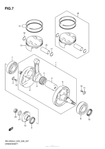 RM-Z450 Коленвал