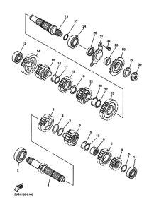 YZ426F YZ426FM Трансмиссия