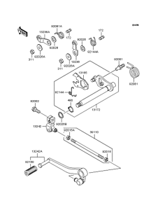 ZR1100 Механизм переключения передач