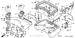 GL1500CF Кофр задний