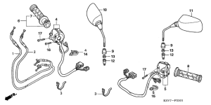 NSS250EX Switch / cable / mirror