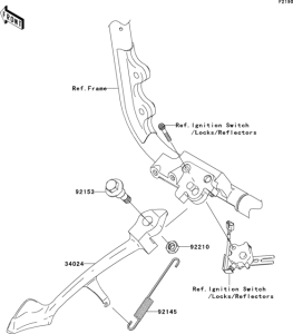 VN2000 Подножка