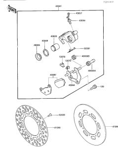 KX500 Передний суппорт
