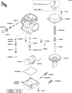 ZG1000 Carburetor parts(1 / 2)