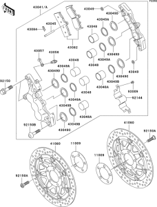 ZR1200 Передний тормоз