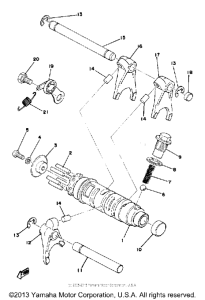 YZ125X Переключение скоростей