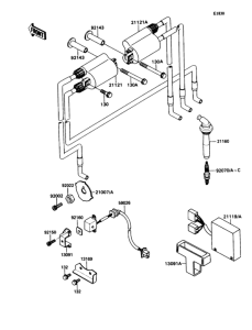 ZX1100 Катушка зажигания
