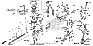 CB1000R  (ABS) Главный тормозной цилиндр перед.