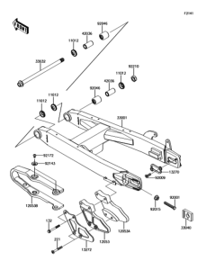 KX100 スイングアーム