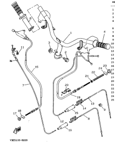 CW50 Steering handle. cable