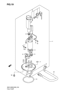 GSX1400 Топливный насос