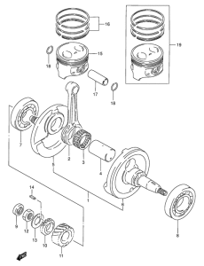 DR200 Вал коленчатый