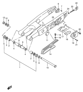 RM125 Маятник задний