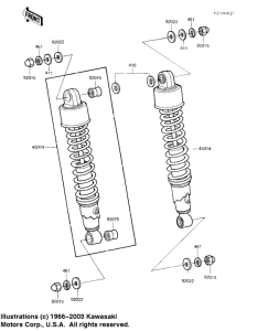 KZ1100 Shock absorbers