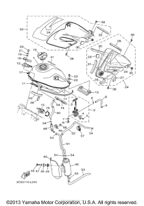 XT250BC Топливный бак