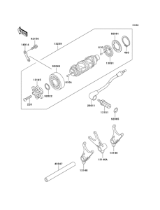 VN800 Переключение / вилка переключения