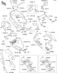 ZX500 Cowling(1 / 2)(zx500-c1)