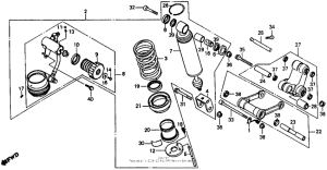VFR750F Задние амортизаторы