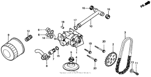 XL600V Масляный насос