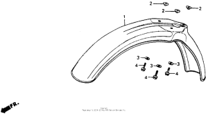 CR80R Переднее крыло