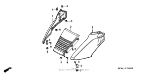 CN250 Обтекатель передний верхний