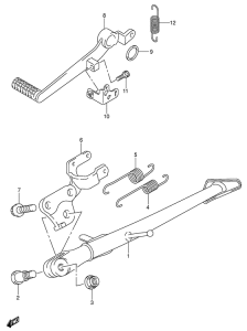 GSX-R600U2 Stand comp