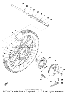 MX125C Переднее колесо