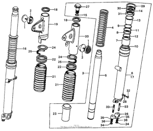 CL450 Front fork k3-k4