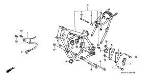 CR250R Frame body /  ignition coil