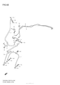 DL650 (ABS) Передние тормозные трубки