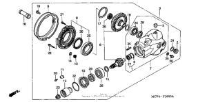 VTX1800R Редуктор