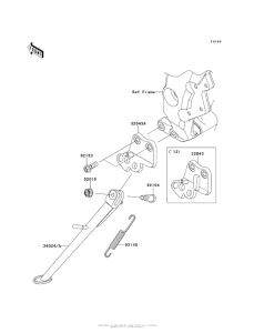 KLZ1000 Подножка