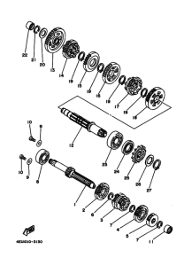 TZM50R Мост ведущий комплект