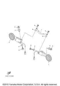 XV1900CU Поворотники