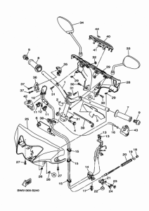 LTS125-C Steering handle & cable