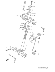 DR650 Траверса нижняя