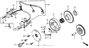 VF700F Pulse generator + starter clutch