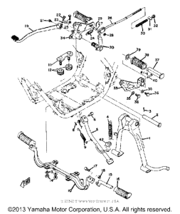 R5C Stand - footrest - brake pedal
