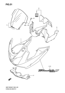 GSF1250S (ABS) Cowling comp