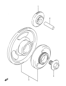 GSX-R1100 Муфта стартера