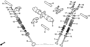 CB400 Camshaft + valves