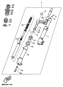 YQ50 Передняя вилка