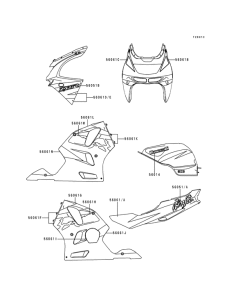 ZX600 Наклейки