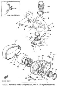 XV250 Воздушный фильтр