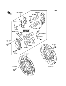 ZR1100 Передний тормоз