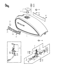 KZ1000 Tank fuel