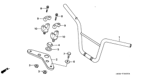 Z50J Handle pipe / top bridge