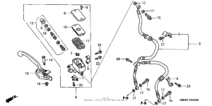  Передний главный тормозной цилиндр