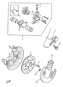 CW50RSX Front brake. caliper