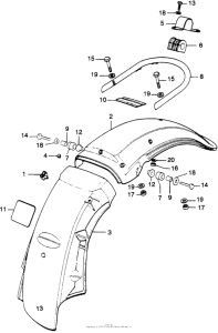 XL250 Задний бампер
